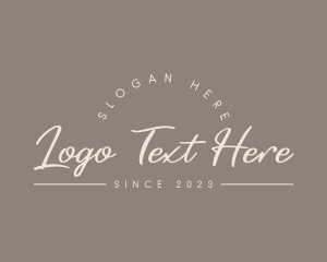Quirky - Hipster Signature Business logo design