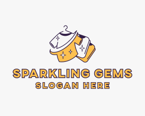 Sparkle Clean Laundry logo design