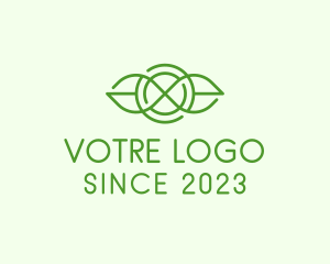 Leaf - Infinity Leaves Badge logo design