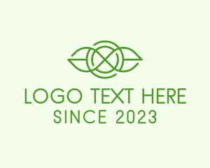 Sustainability - Infinity Leaves Badge logo design