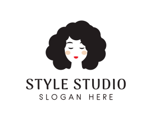 Hairdresser - Curly Girl Hairdresser logo design