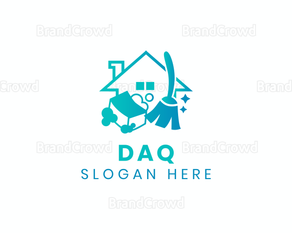 House Cleaning Sanitation Logo