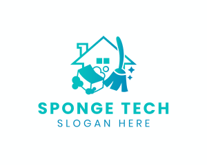 Sponge - House Cleaning Sanitation logo design