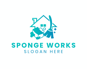 Sponge - House Cleaning Sanitation logo design