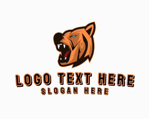 Grizzly - Bear Esports Streamer logo design