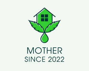 Oil - Cannabis House Droplet logo design