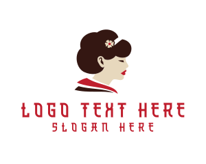 Headband - Pretty Woman Profile logo design
