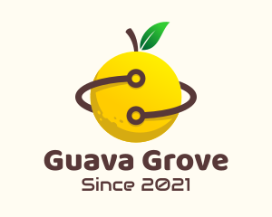 Guava - Citrus Lemon Circuit logo design