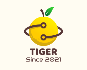Orbit - Citrus Lemon Circuit logo design