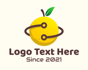 Lemon - Citrus Lemon Circuit logo design