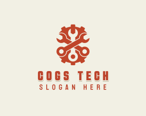 Cogs - Industrial Wrench Mechanic logo design