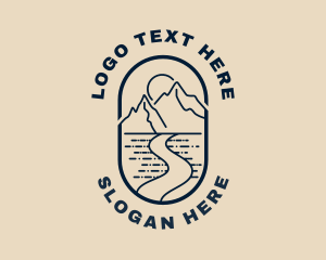 Mountaineering - Outdoor Mountain Travel logo design