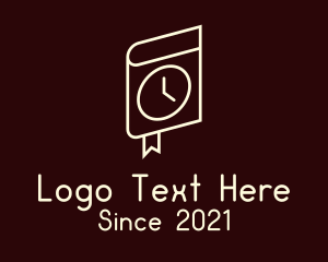 Timer - Library Book Timer logo design