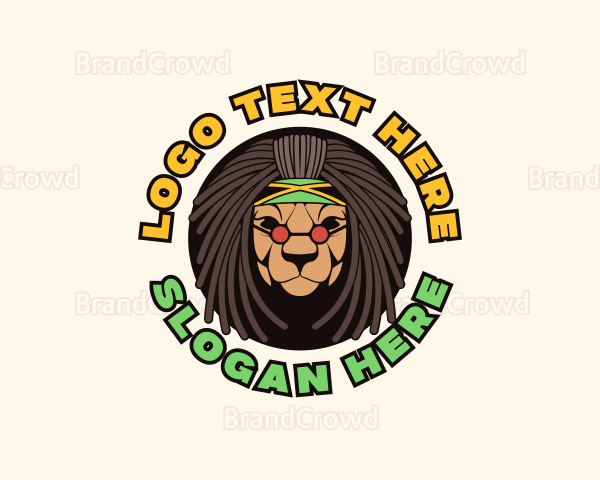 Jamaica Lion Dreadlocks Logo