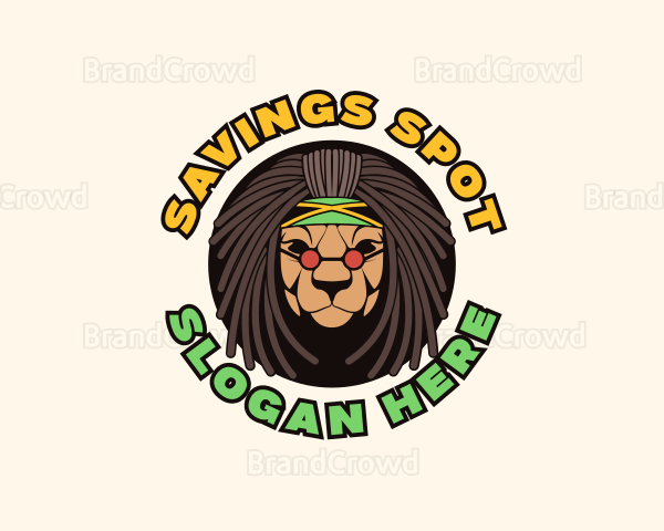 Jamaica Lion Dreadlocks Logo