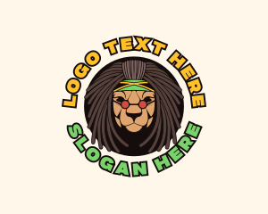 Jamaica Lion Dreadlocks Logo