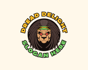 Dreadlocks - Jamaica Lion Dreadlocks logo design