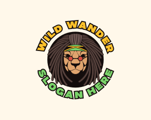 Jamaica Lion Dreadlocks logo design