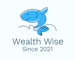 Fisherman - Big Blue Fish logo design