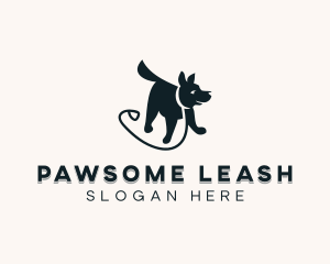 Puppy Dog Leash logo design