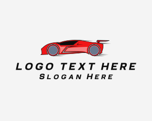 Driver - Fast Sports Car Racer logo design