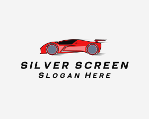 Road Trip - Fast Sports Car Racer logo design