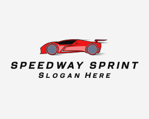 Racer - Fast Sports Car Racer logo design