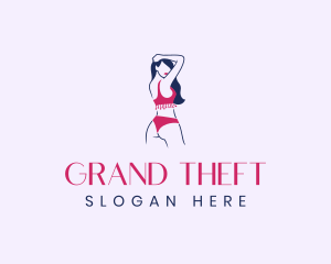 Fashion Bikini Woman Logo