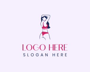 Dermatology - Fashion Bikini Woman logo design