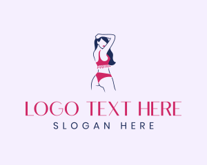 Feminine Hygiene - Fashion Bikini Woman logo design