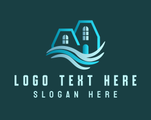 Wave - Clean House Splash logo design