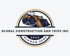 Demolition - Bulldozer Digging Construction logo design