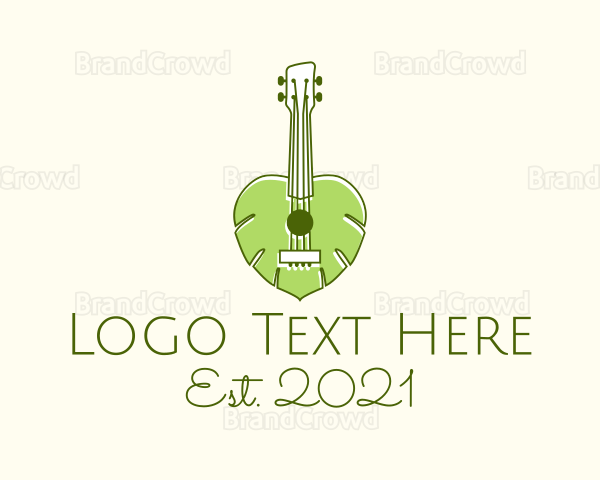 Hawaiian Leaves Ukulele Logo