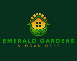 Gardening House Landscaping logo design