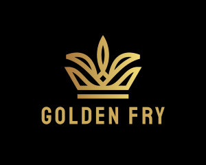 Golden Tiara Crown logo design