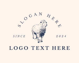 Livestock - Sheep Lamb Wool logo design