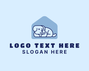 House - Sleeping Dog Pet Shelter logo design