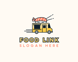 Sushi Food Truck logo design