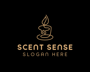 Decor Scented Candle logo design