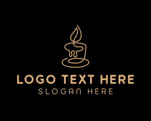 Candle - Decor Scented Candle logo design