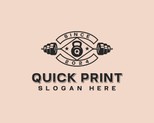 Training Fitness Workout logo design