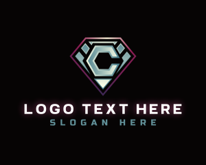 Business - Diamond Gem Letter C logo design