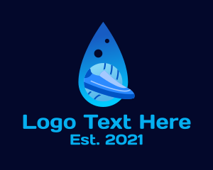 Cleaning - Droplet Waterproof Shoes logo design