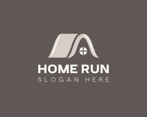 Home Roofing Real Estate logo design