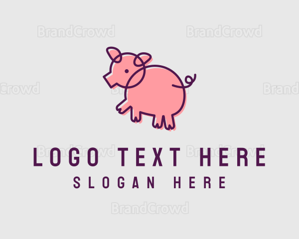 Scribble Pig Farm Logo