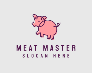 Scribble Pig Farm logo design