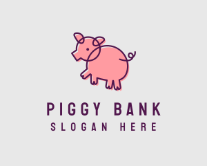 Pig - Scribble Pig Farm logo design