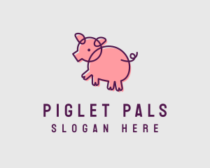 Scribble Pig Farm logo design