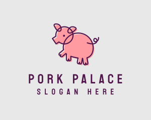 Scribble Pig Farm logo design