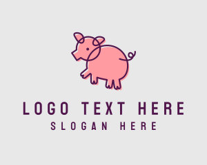 Scribble Pig Farm Logo